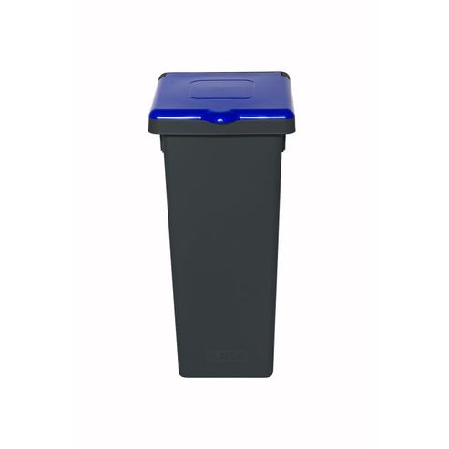 koš odp.20l FLAP BIN černý, modré víko, tříd.odp.,plast