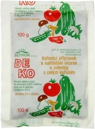 kořen. přípravek DEKO, 100g, na nakládání okurek QQ